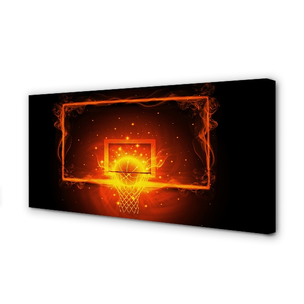 Obraz drukowany na płótnie Dynamiczny Rzut Do Kosza