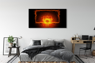 Obraz drukowany na płótnie Dynamiczny Rzut Do Kosza