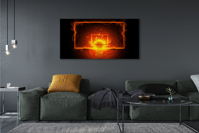 Obraz drukowany na płótnie Dynamiczny Rzut Do Kosza