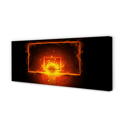 Obraz drukowany na płótnie Dynamiczny Rzut Do Kosza