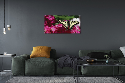 Obraz na płótnie Kwiaty motyl