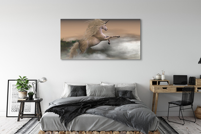 Fotoobraz na płótnie Jednorożec w Chmurach