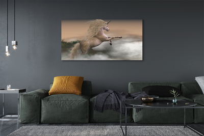 Fotoobraz na płótnie Jednorożec w Chmurach