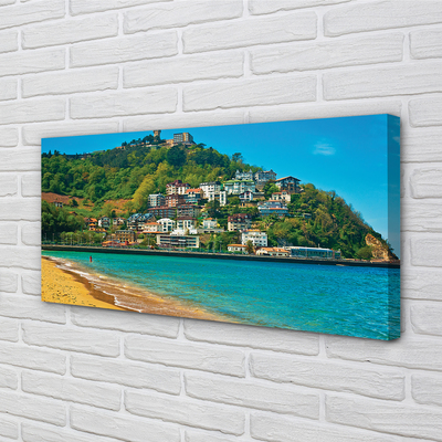 Zdjęcie na płótnie Plaża u Podnóża Szczytów