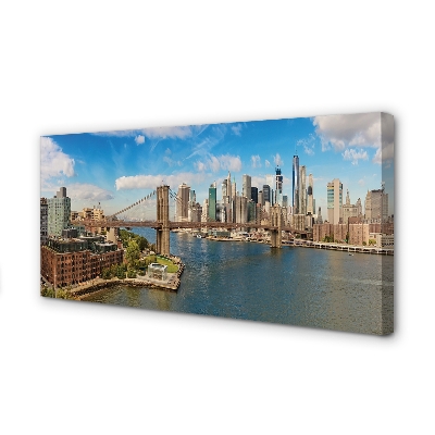 Fotoobraz na płótnie Most i Panorama Metropolii