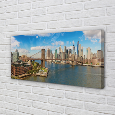 Fotoobraz na płótnie Most i Panorama Metropolii