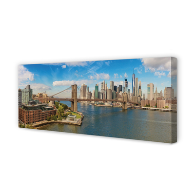 Fotoobraz na płótnie Most i Panorama Metropolii