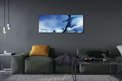 Obraz na płótnie Piłkarz W Blasku Neonów