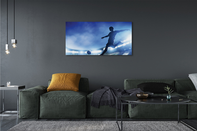 Obraz na płótnie Piłkarz W Blasku Neonów