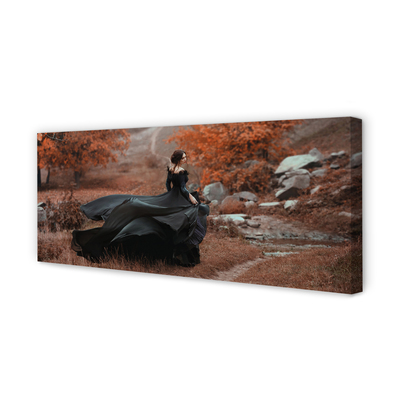 Zdjęcie na płótnie Kobieta w Górach Jesienią