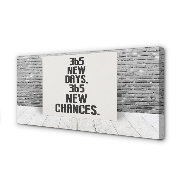 Duży obraz na płótnie Napis na Ceglanym Murze