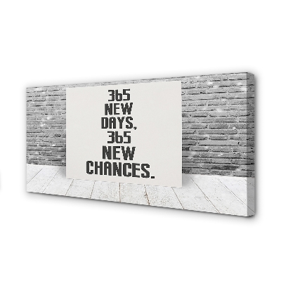 Duży obraz na płótnie Napis na Ceglanym Murze