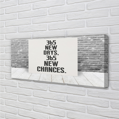 Duży obraz na płótnie Napis na Ceglanym Murze