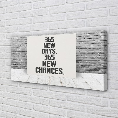 Duży obraz na płótnie Napis na Ceglanym Murze