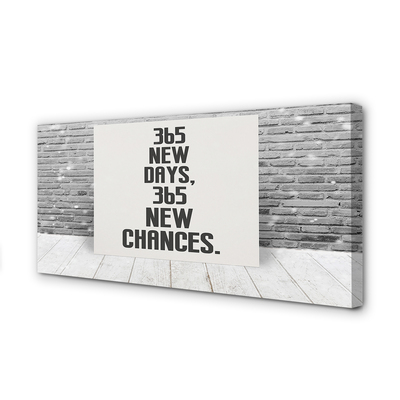 Duży obraz na płótnie Napis na Ceglanym Murze