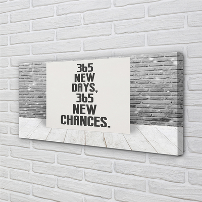 Duży obraz na płótnie Napis na Ceglanym Murze