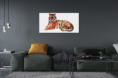 Obraz na płótnie Malowany tygrys