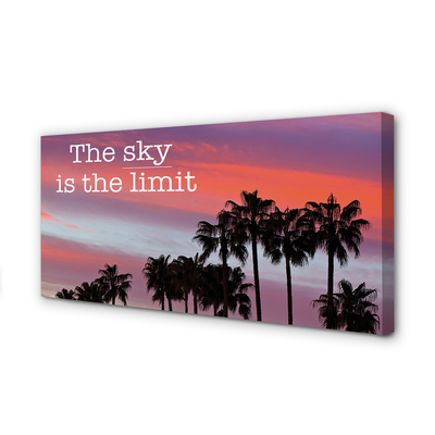 Duży obraz na płótnie Palmy o Złotej Godzinie