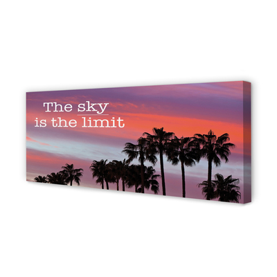 Duży obraz na płótnie Palmy o Złotej Godzinie