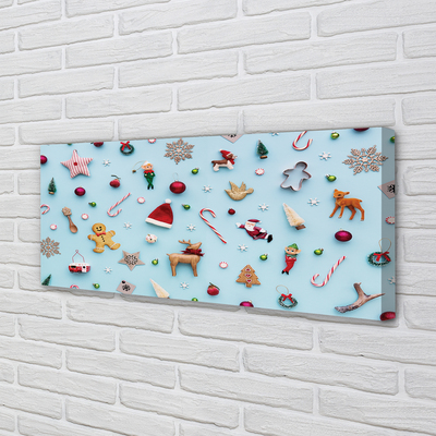 Obraz drukowany na płótnie Bombki, Dekoracje i Słodycze