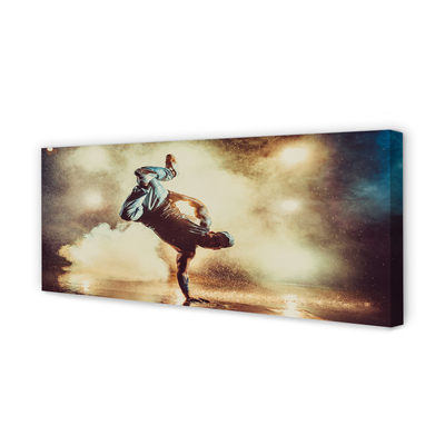 Duży obraz na płótnie Mężczyzna w Tańcu z Dymem