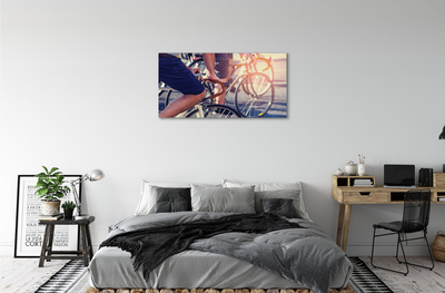 Obraz canvas na ścianę Wspólna Wyprawa Rowerowa