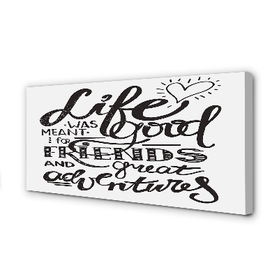 Obraz canvas na ścianę Brązowy Napis Motywacyjny