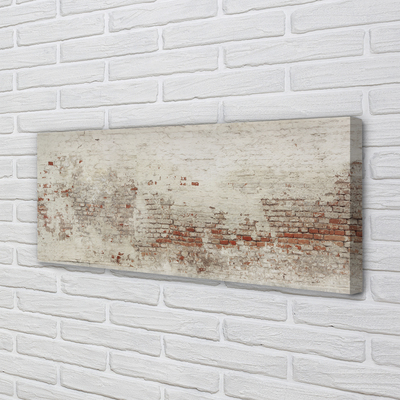 Obraz drukowany na płótnie Struktura Muru Ceglanego