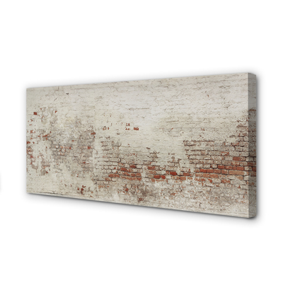 Obraz drukowany na płótnie Struktura Muru Ceglanego