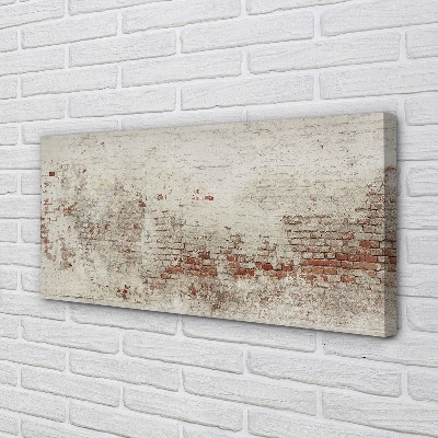 Obraz drukowany na płótnie Struktura Muru Ceglanego