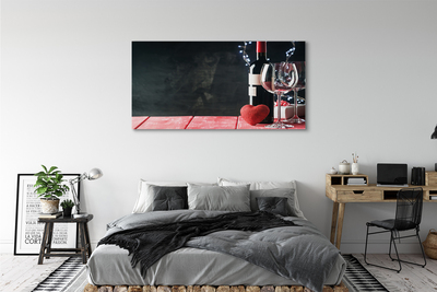 Zdjęcie na płótnie Serce w Blasku Lampek