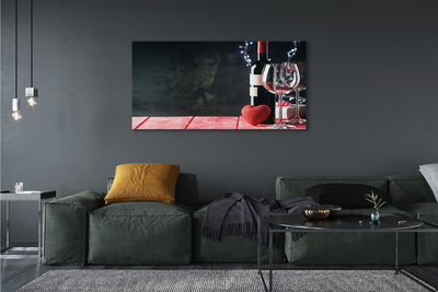 Zdjęcie na płótnie Serce w Blasku Lampek