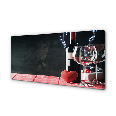 Zdjęcie na płótnie Serce w Blasku Lampek