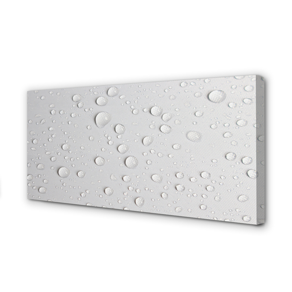 Obraz na płótnie Krystaliczne Krople w Zbliżeniu