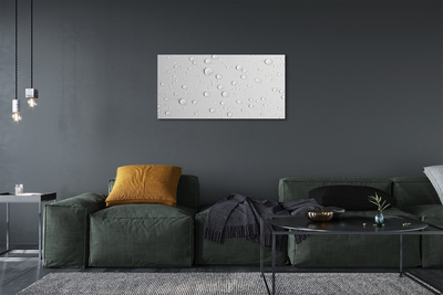 Obraz na płótnie Krystaliczne Krople w Zbliżeniu