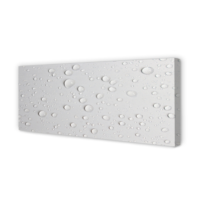 Obraz na płótnie Krystaliczne Krople w Zbliżeniu