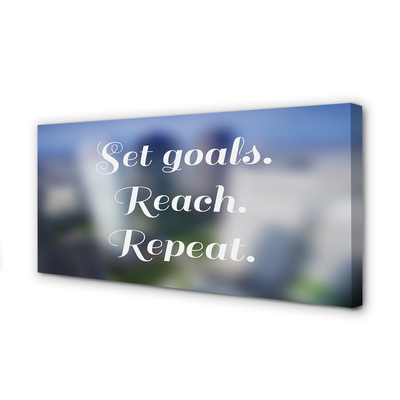 Obraz canvas na ścianę Elegancki Biały Napis