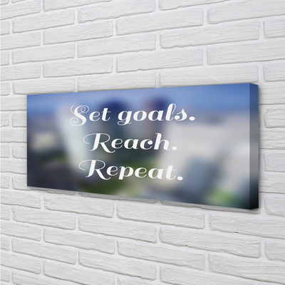 Obraz canvas na ścianę Elegancki Biały Napis