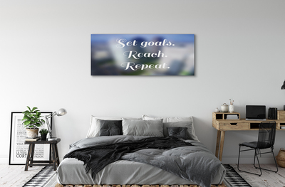 Obraz canvas na ścianę Elegancki Biały Napis