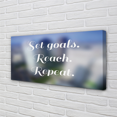 Obraz canvas na ścianę Elegancki Biały Napis