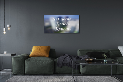 Obraz canvas na ścianę Elegancki Biały Napis