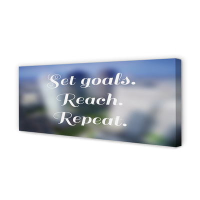 Obraz canvas na ścianę Elegancki Biały Napis