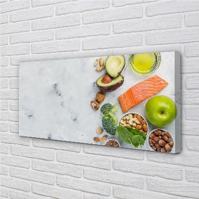 Zdjęcie na płótnie Zdrowy Posiłek z Łososiem