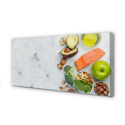 Zdjęcie na płótnie Zdrowy Posiłek z Łososiem