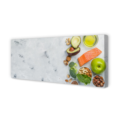 Zdjęcie na płótnie Zdrowy Posiłek z Łososiem