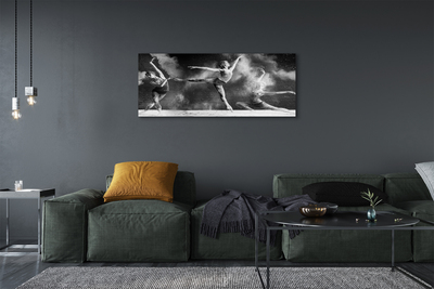 Obraz na płótnie Baletnice w Tęczy Dymu