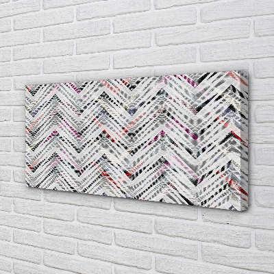 Zdjęcie na płótnie Kolorowy Wzór Jodełki