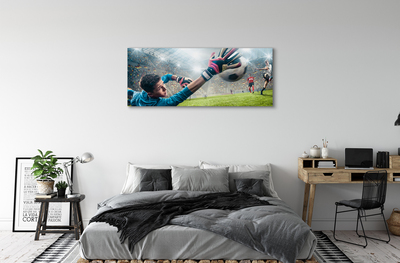 Obraz drukowany na płótnie Dynamika Bramkarskiej Obrony