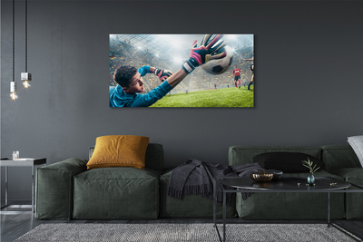 Obraz drukowany na płótnie Dynamika Bramkarskiej Obrony