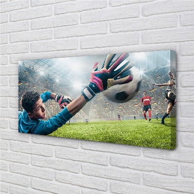 Obraz drukowany na płótnie Dynamika Bramkarskiej Obrony